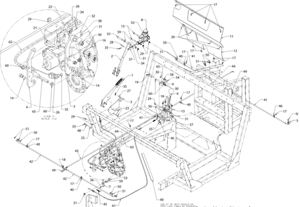Control Diagram and Parts List for 747EFI4X4 (37AM485D010)(2017) Cub Cadet Lawn Tractor Accessories